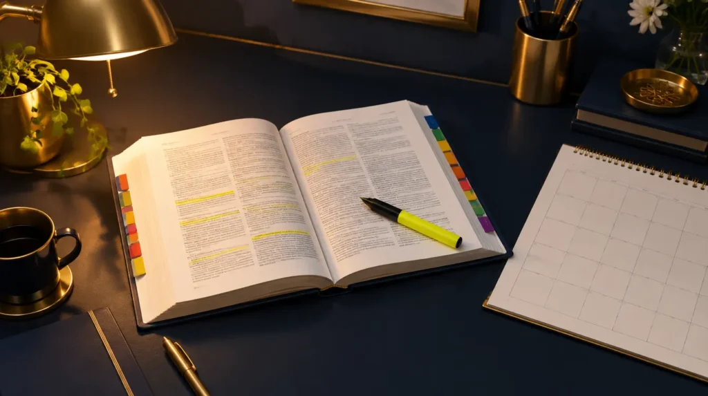 Read a court rule — a tabbed rule book on a desk
